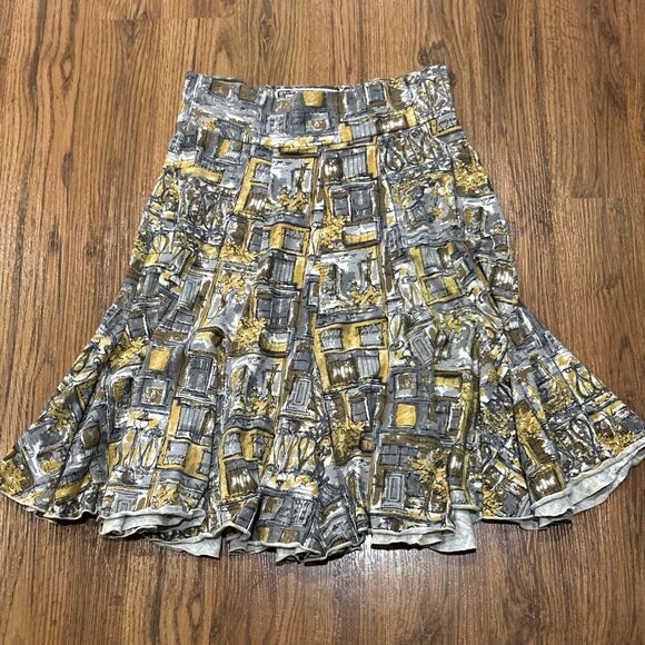 Effies Heart Skirt Womens Medium Knee Length Fit & Flare Trumpet Pockets Stretch - Picture 1 of 6